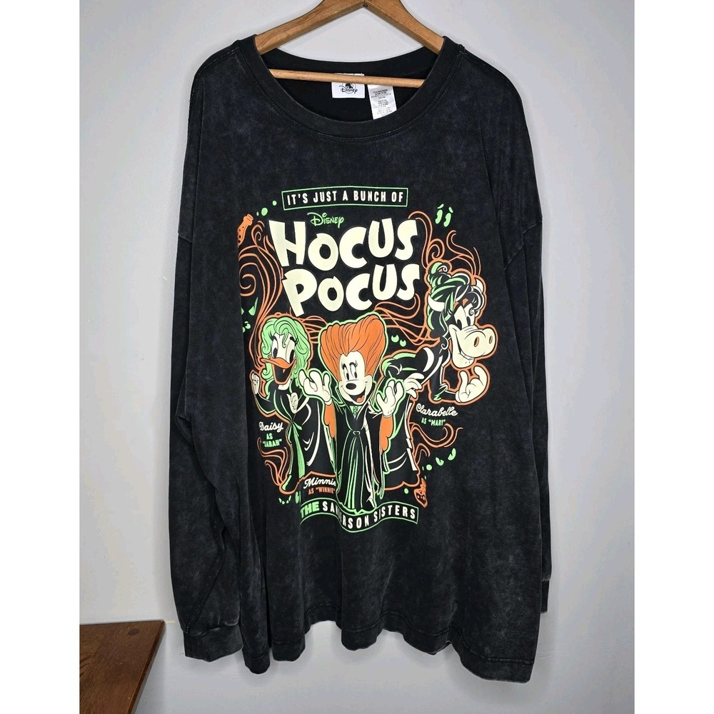 Disney Parks Halloween 2024 Hocus Pocus Sanderson Sisters Shirt Glows Minnie 3XL